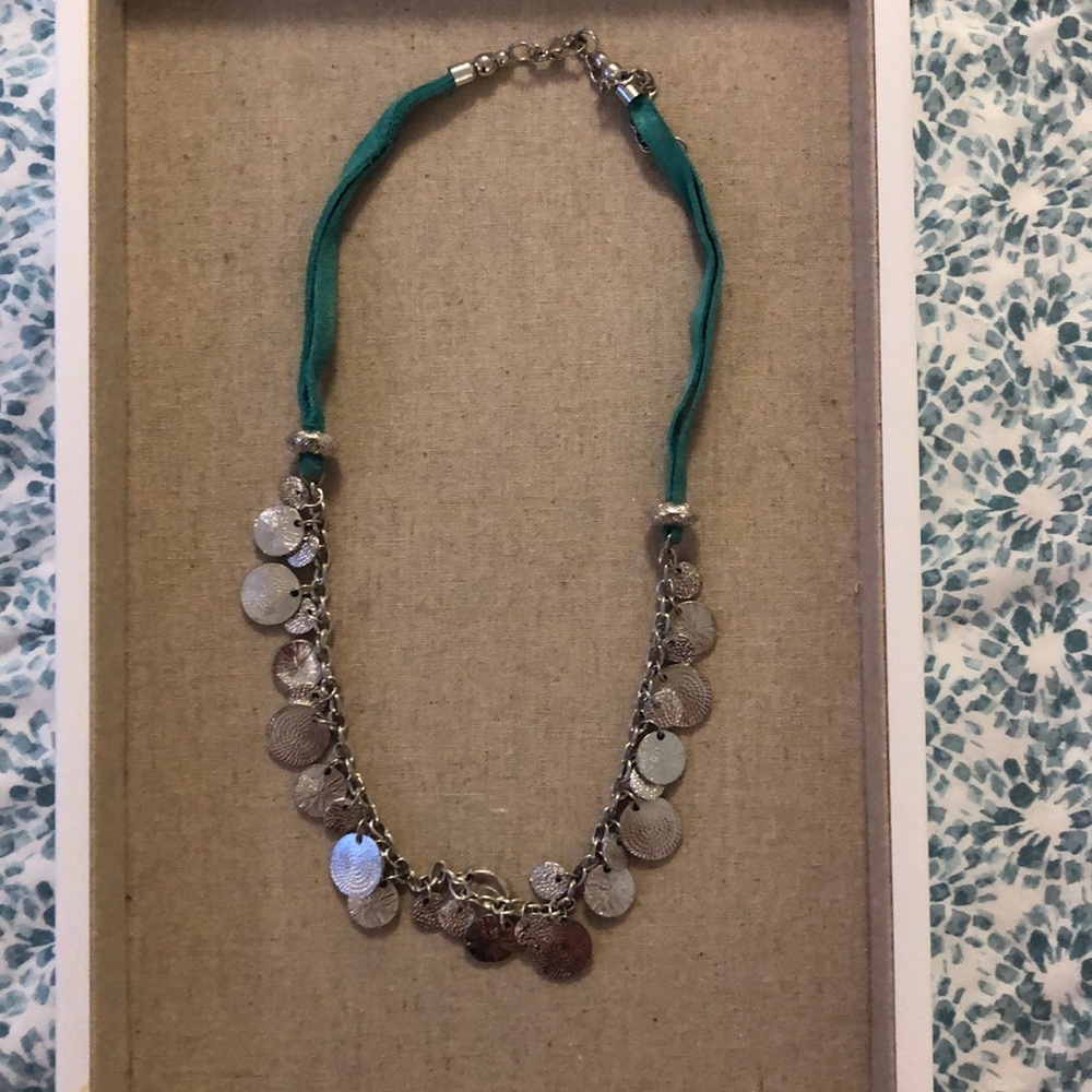 Silver coin necklace